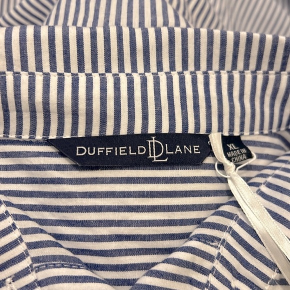 Duffield Lane Iris Dress In Navy and White Classic Stripe NWT Size XL - Picture 6 of 9